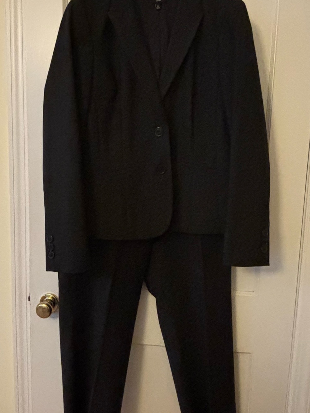 Womens dark gray Two-Piece Suit Blazer & Pants